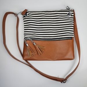 NEW SHOWS  Stripe Crossbody Bag.